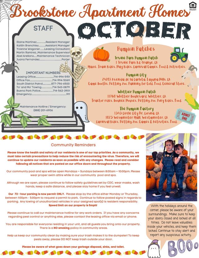 Resident Newsletter October